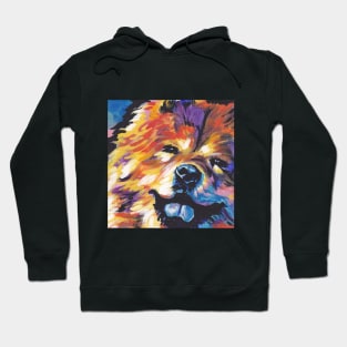 Chow chow Dog Bright colorful pop dog art  Edit Hoodie